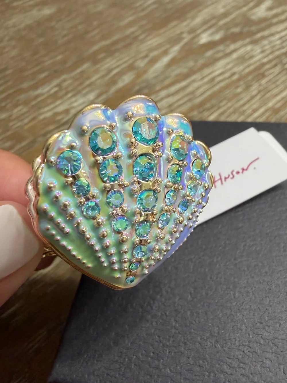 Betsey Johnson Sirens Cove Clam Shell Stretch Ring